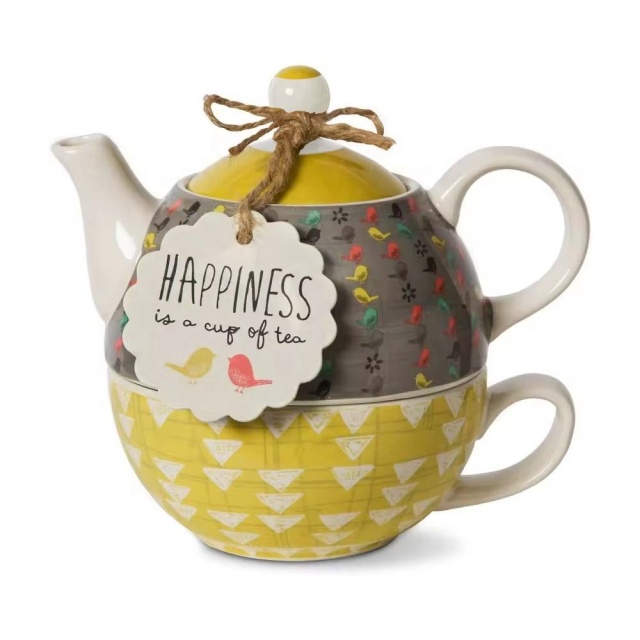 New Arrivals of Ceramic Tea for One  Porcelain Teapot with Custom Design and White Box Multicolor Teapot
