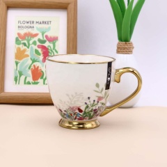 Mom Mug Mothers Day Gift Mug Custom Ceramic Mugs With Electroplated Handle and Base