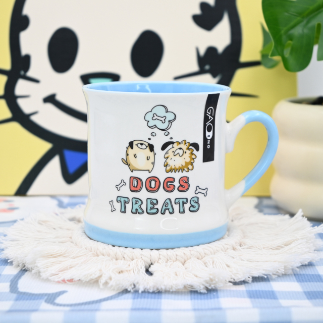Gifts for Dog Lovers Pet Funny Animal Logo Custom Tea Cup Puppy Ceramic Coffee Mugs With Dog Pattern for Dog Lovers
