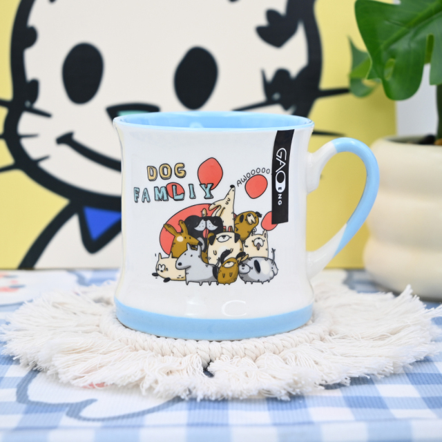 Gifts for Dog Lovers Pet Funny Animal Logo Custom Tea Cup Puppy Ceramic Coffee Mugs With Dog Pattern for Dog Lovers