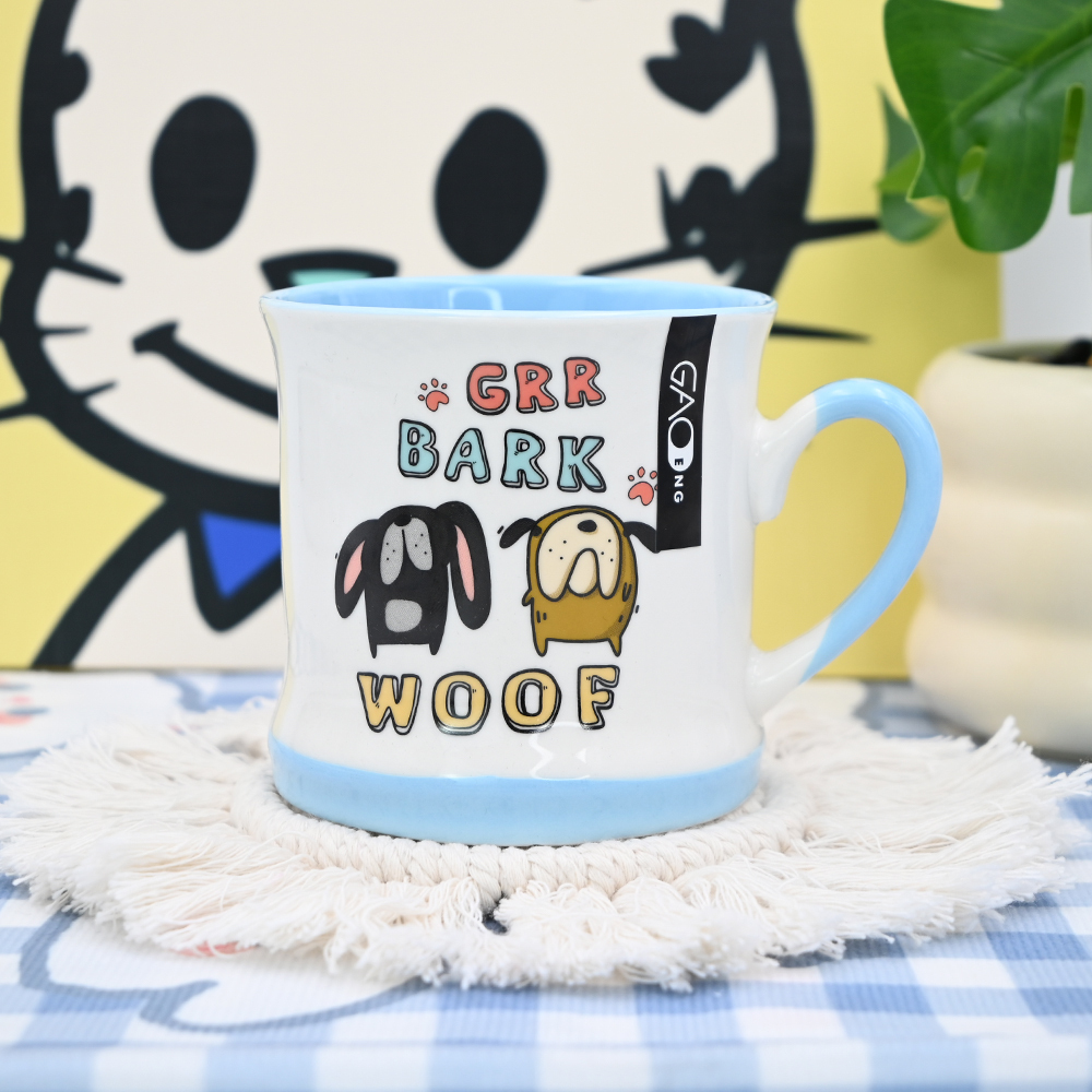 Gifts for Dog Lovers Pet Funny Animal Logo Custom Tea Cup Puppy Ceramic Coffee Mugs With Dog Pattern for Dog Lovers