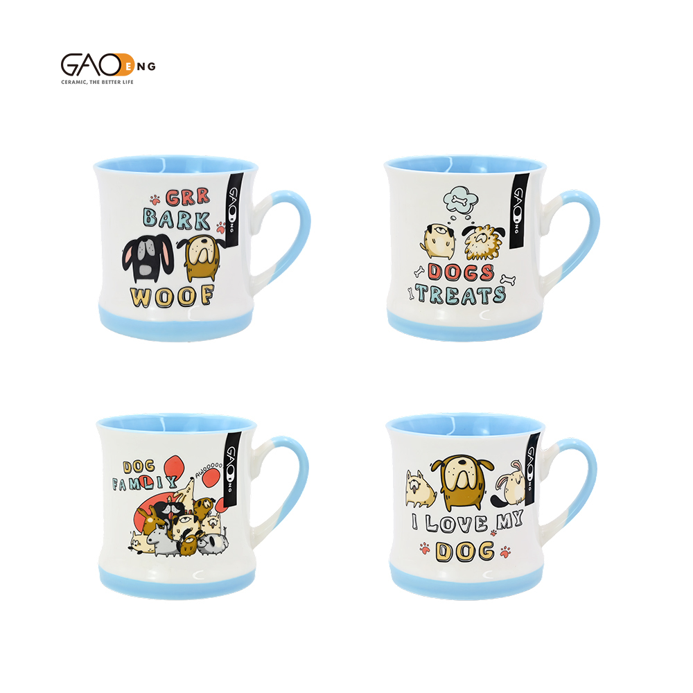 Gifts for Dog Lovers Pet Funny Animal Logo Custom Tea Cup Puppy Ceramic Coffee Mugs With Dog Pattern for Dog Lovers