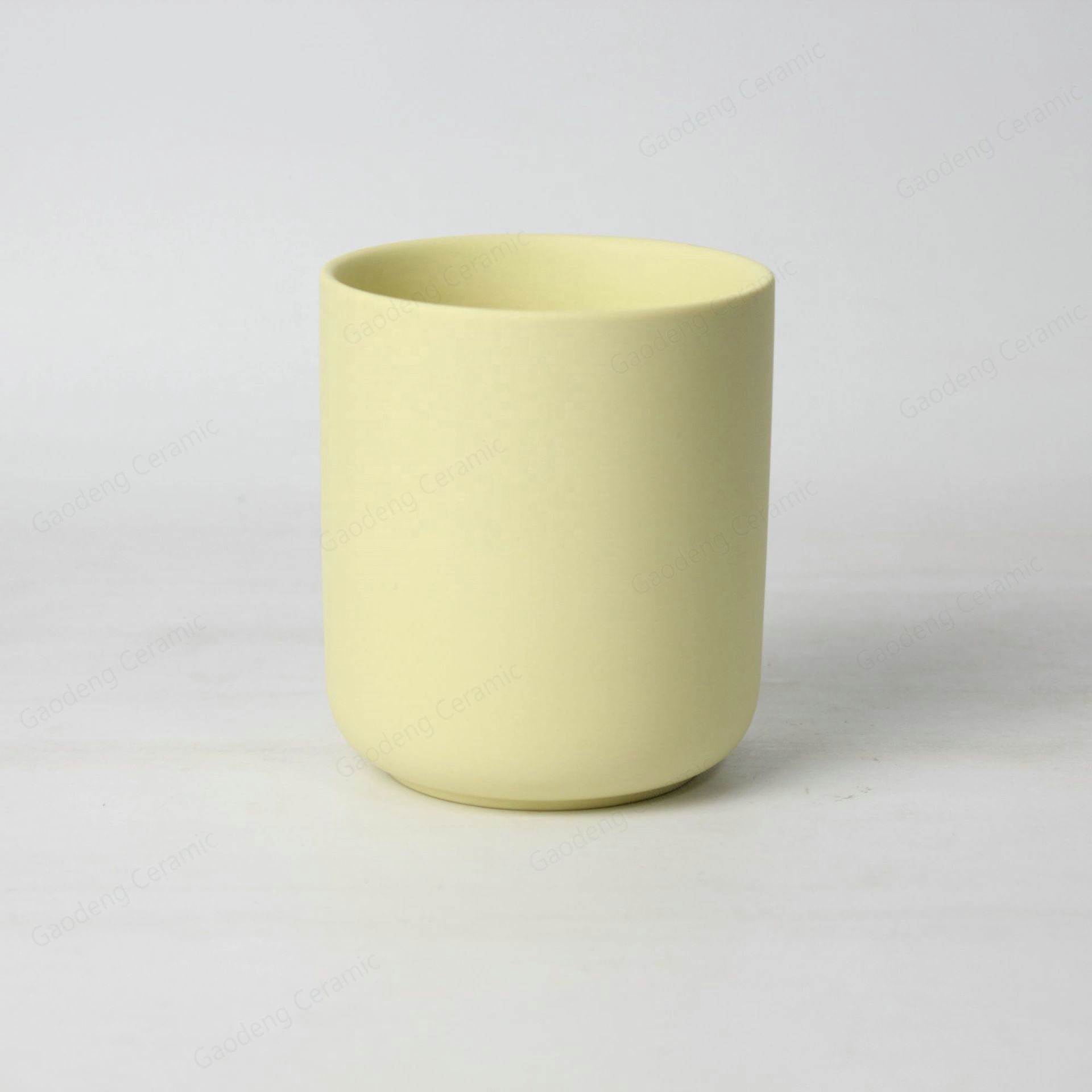 Wholesale Matte Color New Bone China Candle Holder High Quality Custom Ceramic Empty Candle Jars