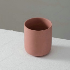 Wholesale Matte Color New Bone China Candle Holder High Quality Custom Ceramic Empty Candle Jars