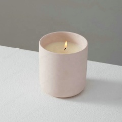 Wholesale Matte Color New Bone China Candle Holder High Quality Custom Ceramic Empty Candle Jars