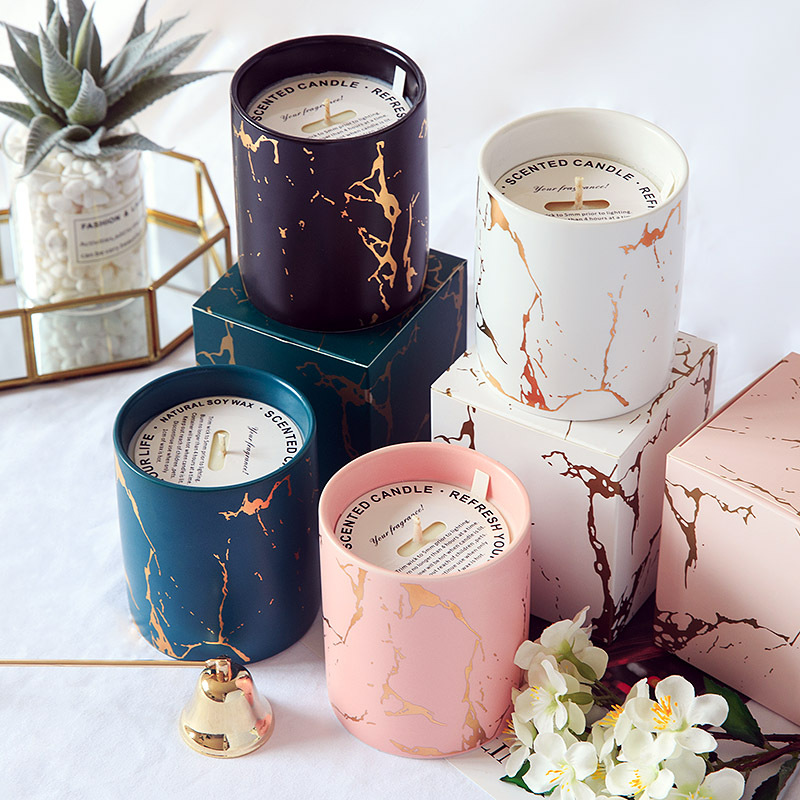 Customizable logo Empty Candle Jars, for Making Large Candle Vessels Ceramic Candle Jar, Kerzenglas Custom Porcelain Candle Jars
