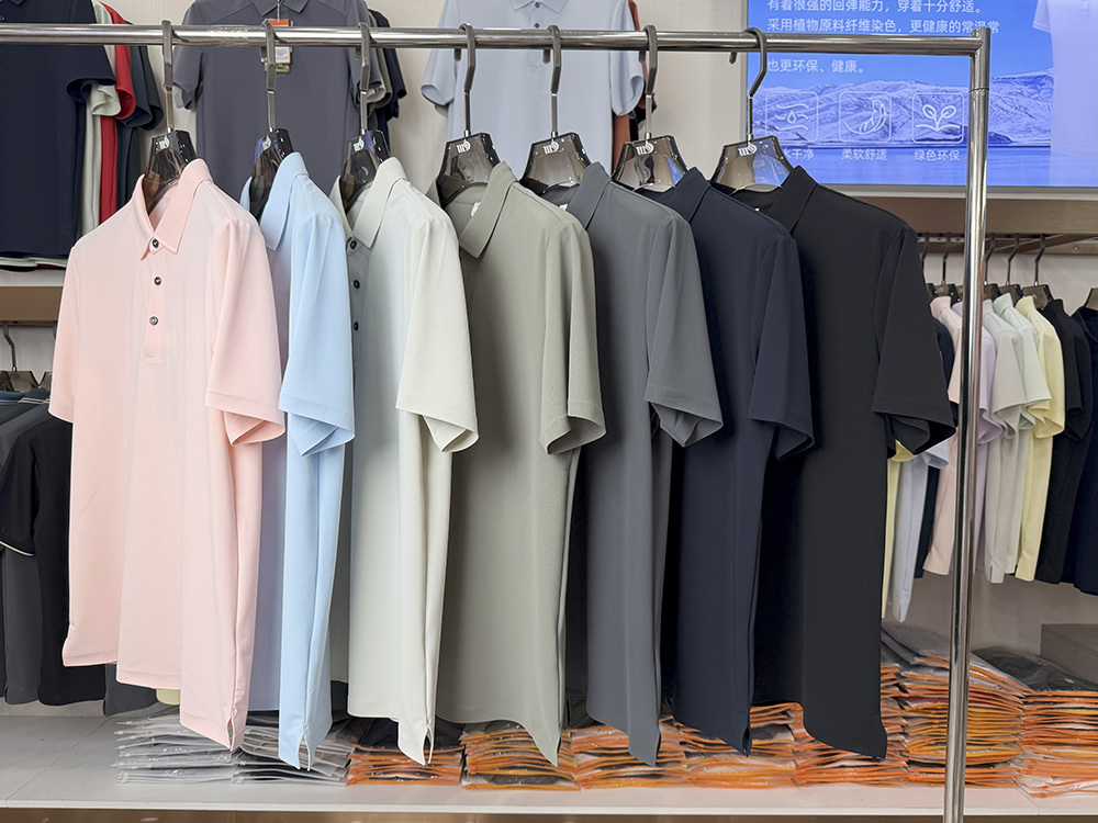 ML8901  175g weight  81.8% nylon, 18.2% spandex Polo shirt
