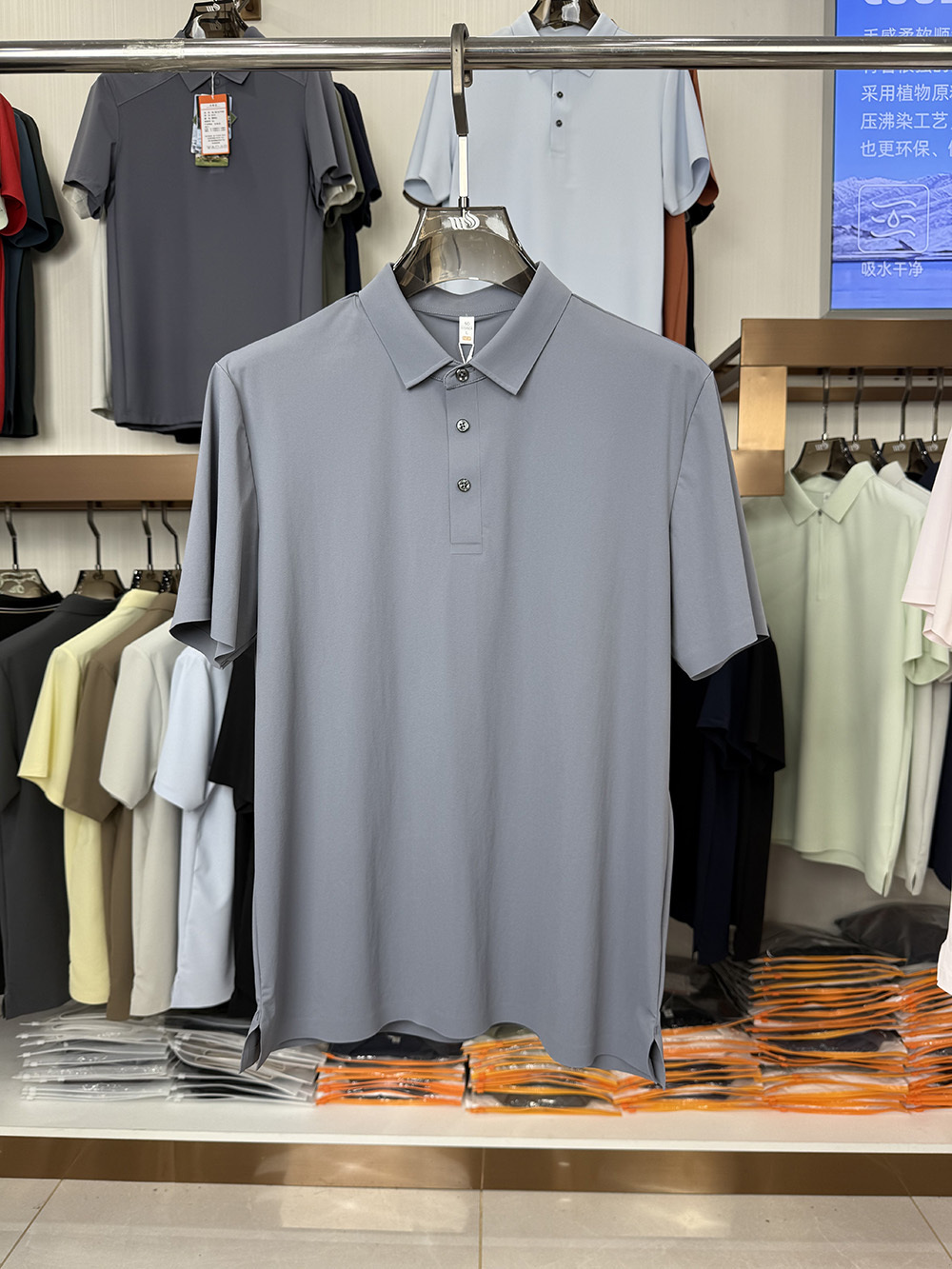 ML8501 175g weight 79.2% nylon, 20.8% spandex Polo Shirt