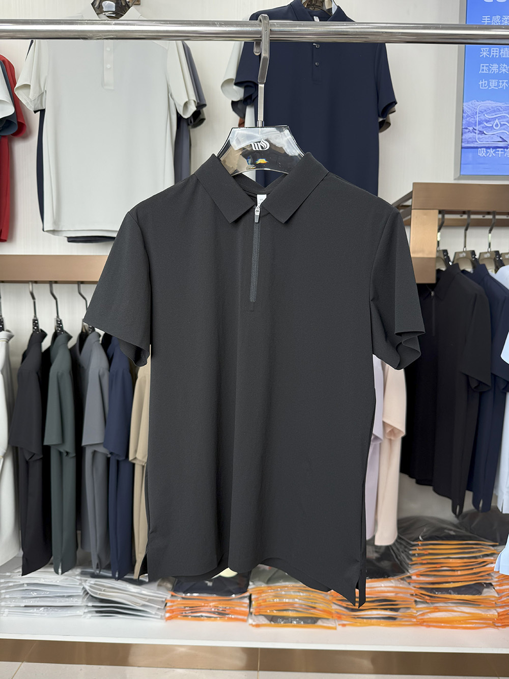 ML8507 175g weight  79.2% nylon, 20.8% spandex Polo Shirt