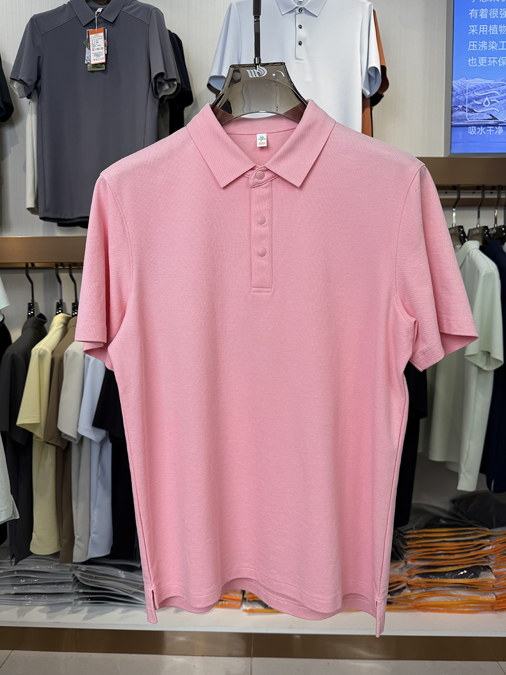 ML8803 230g weight 73.5% Cotton, 26.5% Polyester Spandex Blend Polo shirt