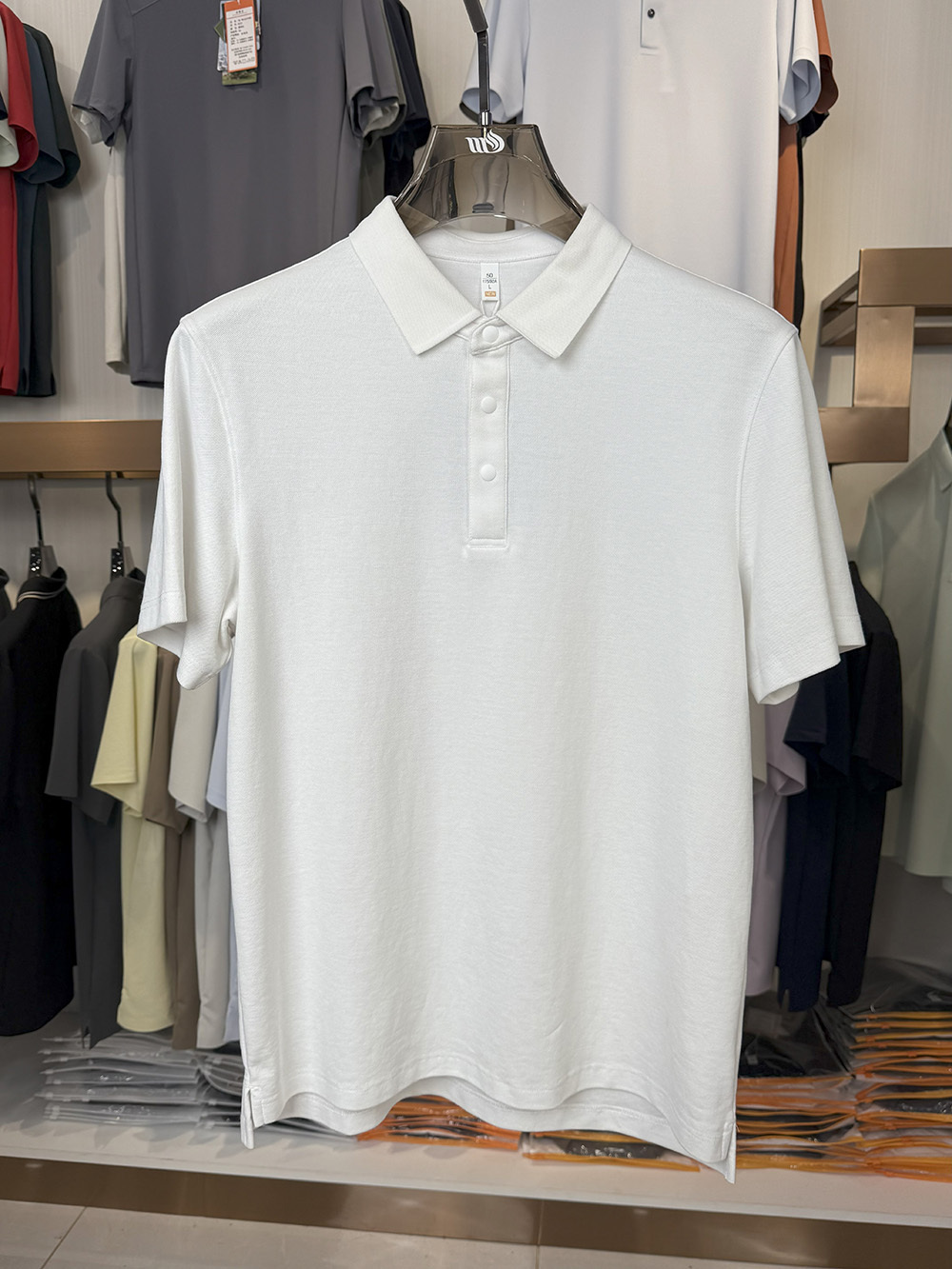 ML8803 230g weight 73.5% Cotton, 26.5% Polyester Spandex Blend Polo shirt