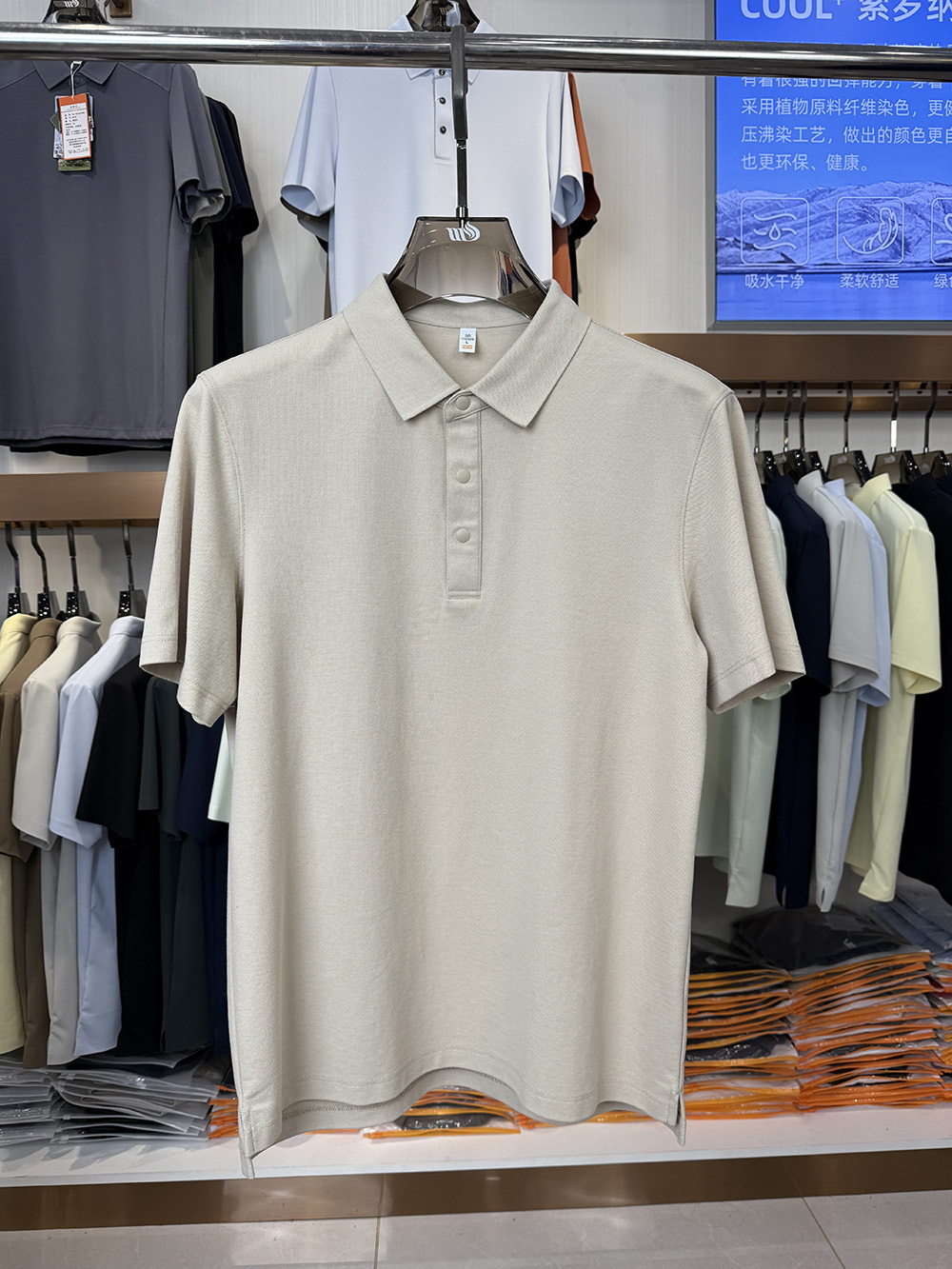 ML8803 230g weight 73.5% Cotton, 26.5% Polyester Spandex Blend Polo shirt