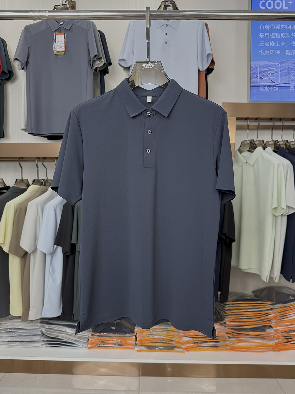 ML8901  175g weight  81.8% nylon, 18.2% spandex Polo shirt