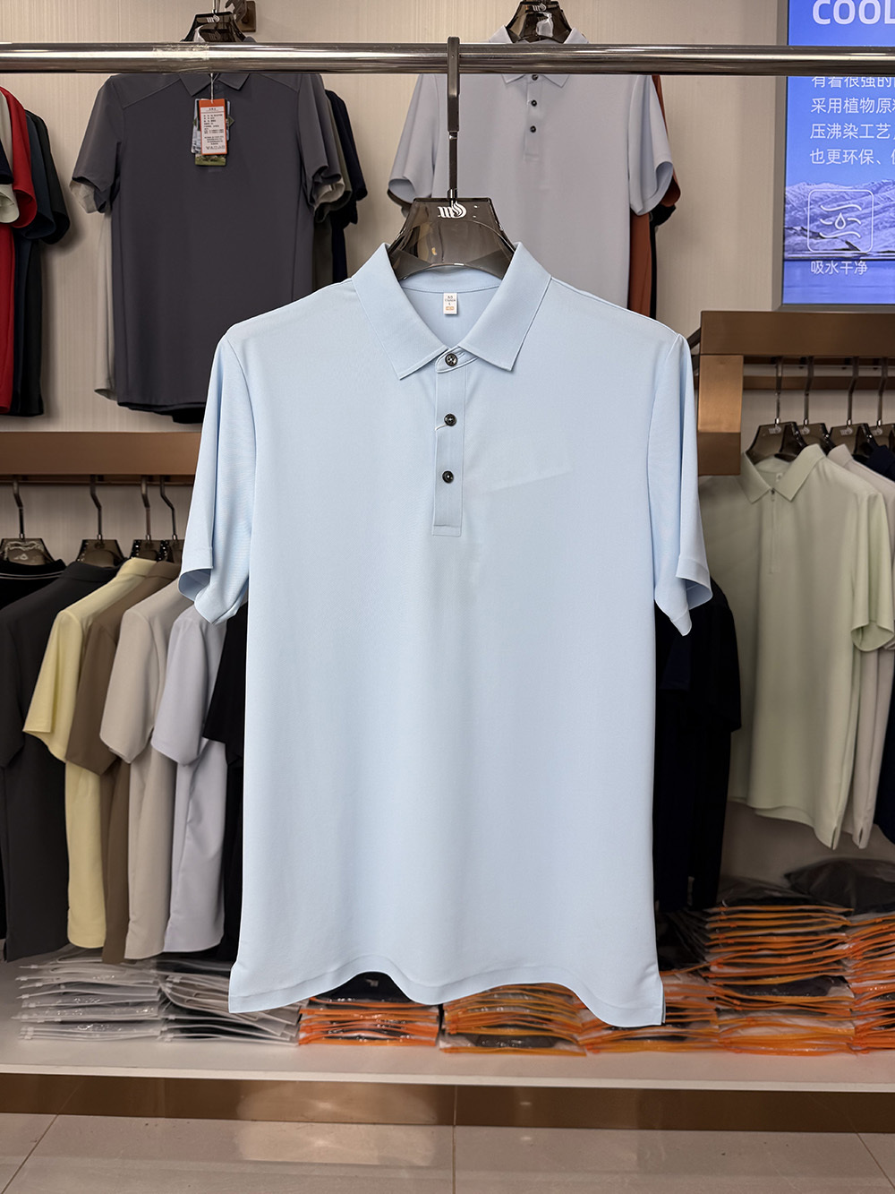 ML8901  175g weight  81.8% nylon, 18.2% spandex Polo shirt