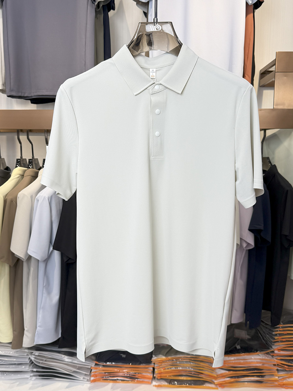 ML9903  175g weight  81.8% nylon  18.2% spandex  Polo shirt