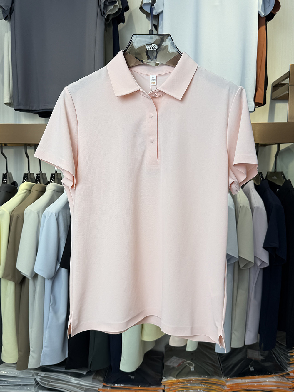 ML9903  175g weight  81.8% nylon  18.2% spandex  Polo shirt