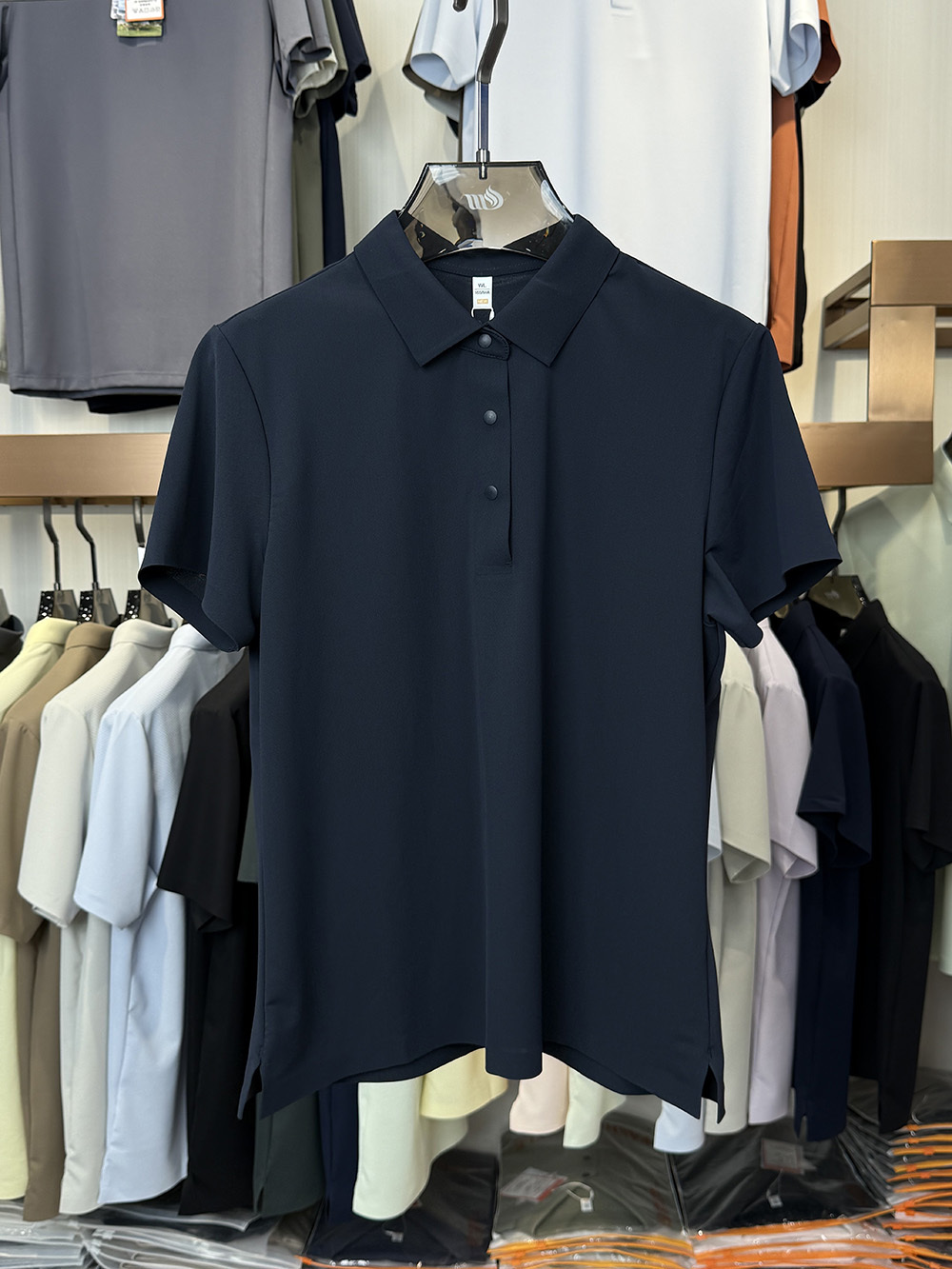 ML9903  175g weight  81.8% nylon  18.2% spandex  Polo shirt