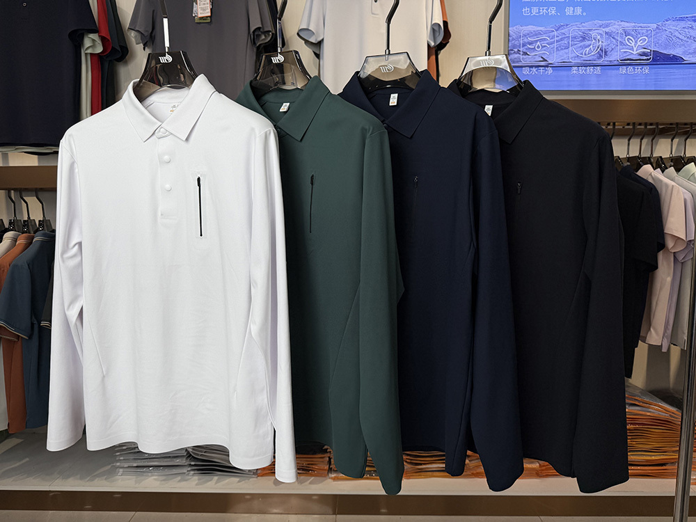 ML88013  77.9%polyester   22.1% spandex Polo shirt