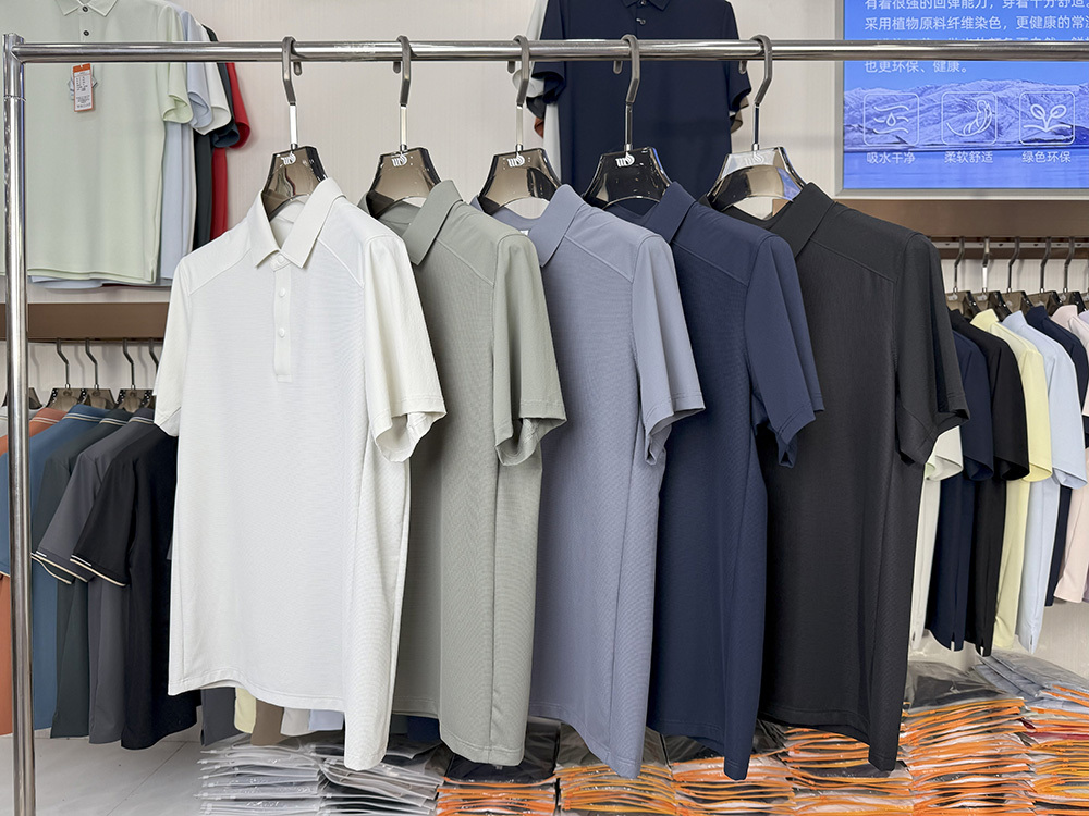 ML8223 180g  weight 76.5%Nylon 23.5% Spandex  Polo shirt