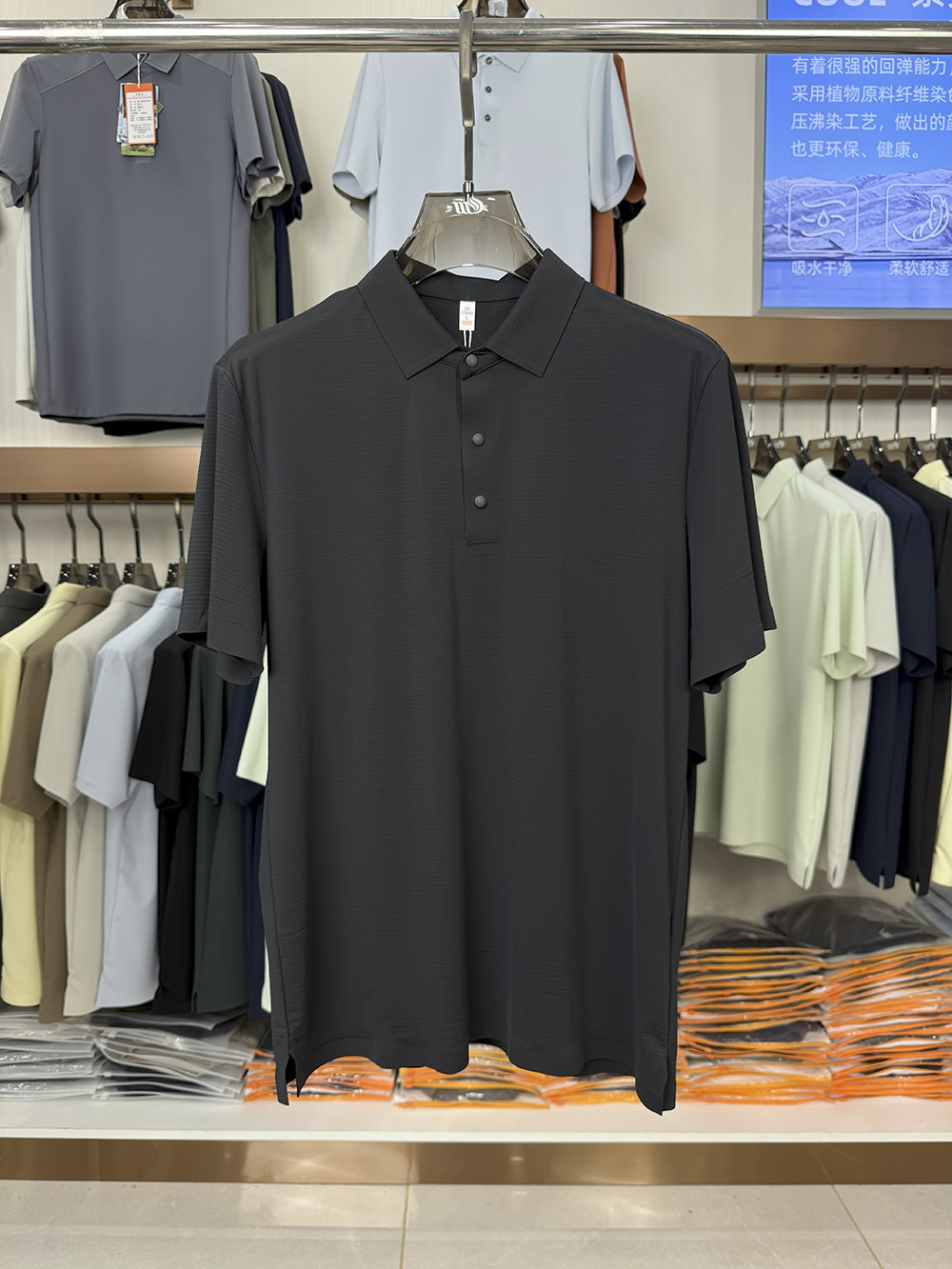 ML8701 190g  weight  79.2% nylon  20.8% spandexPolo shirt