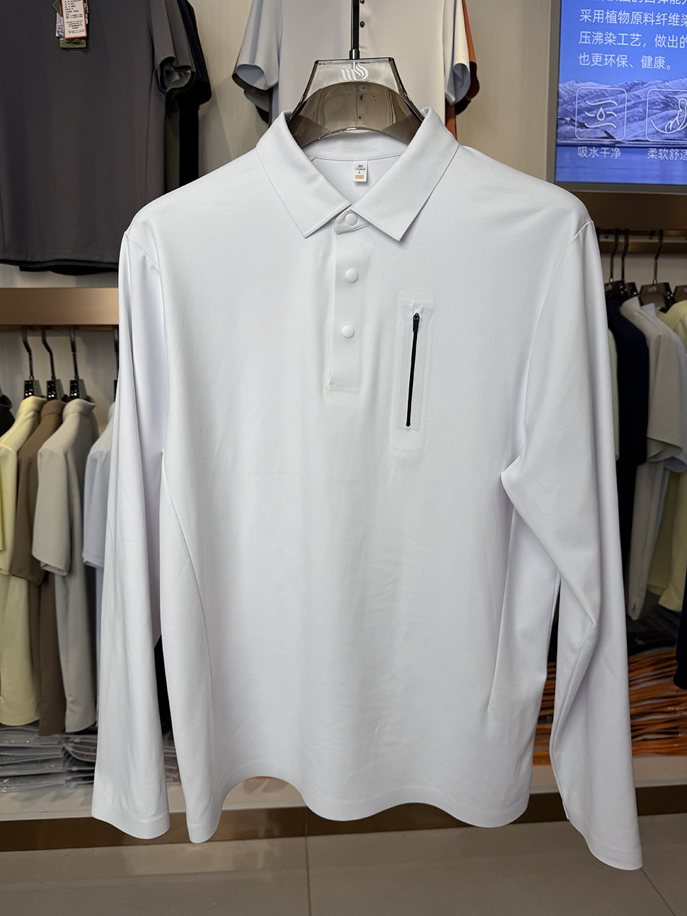 ML88013  77.9%polyester   22.1% spandex Polo shirt