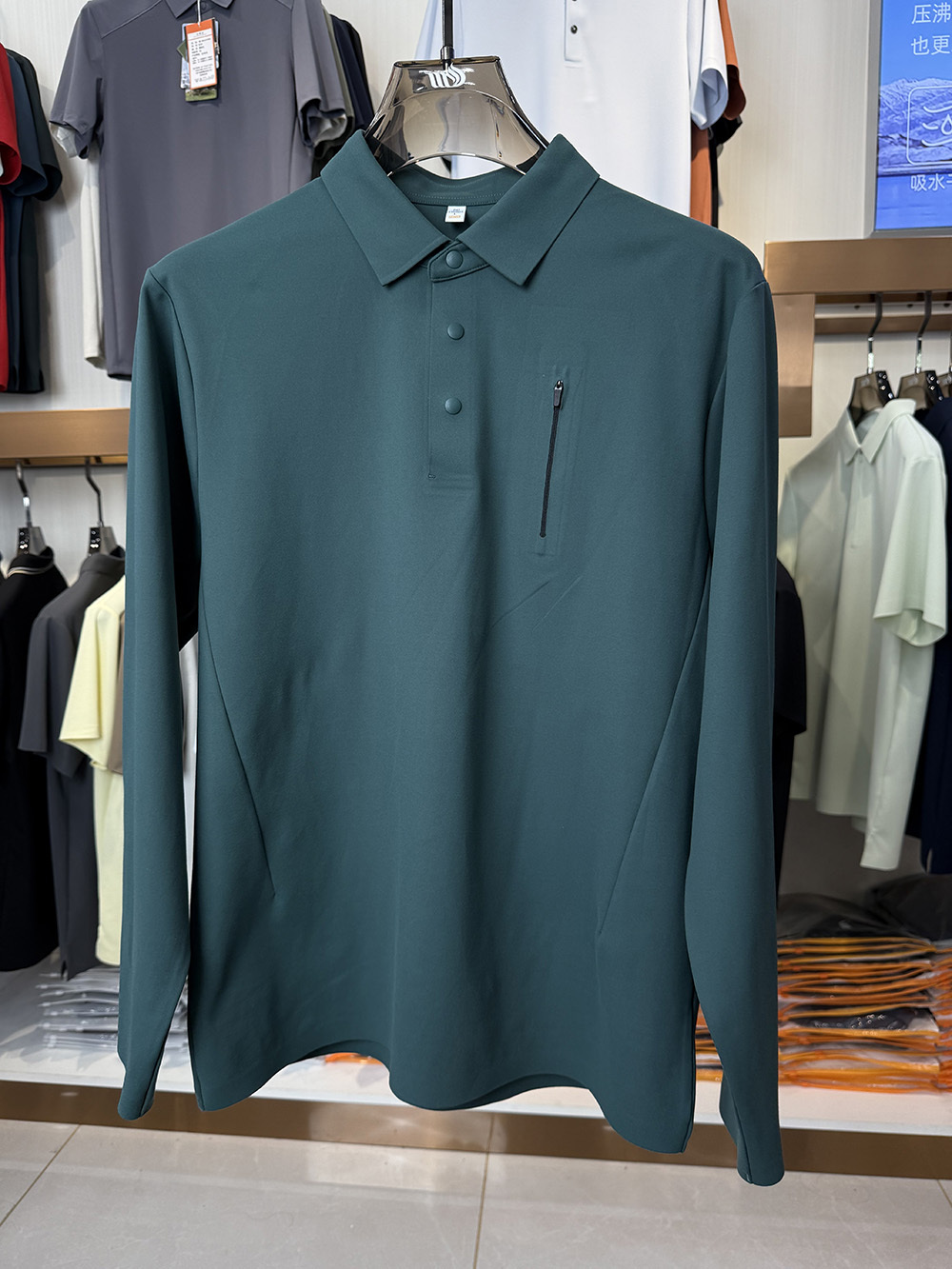 ML88013  77.9%polyester   22.1% spandex Polo shirt