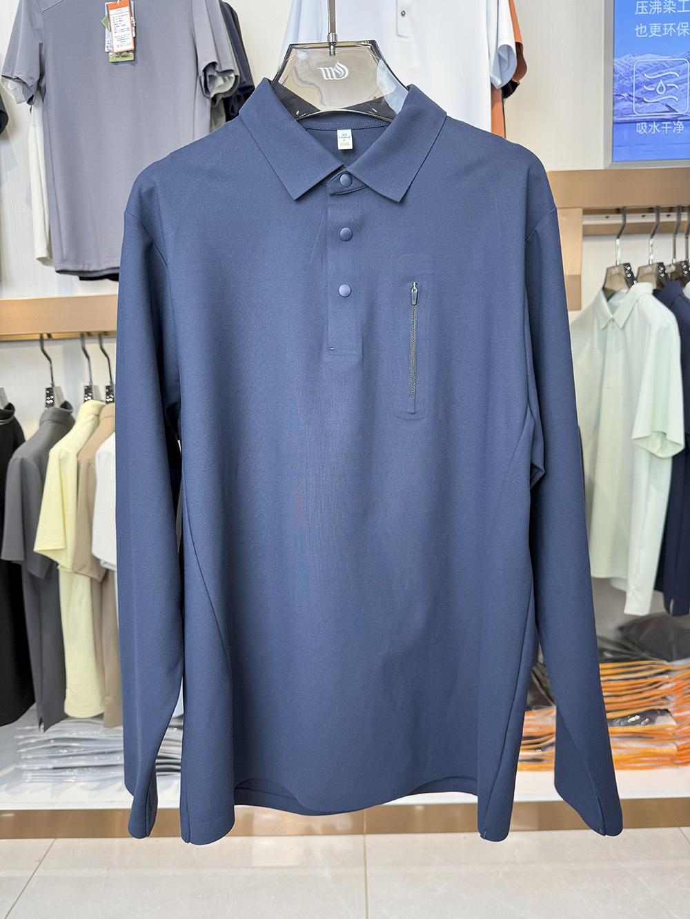 ML88013  77.9%polyester   22.1% spandex Polo shirt