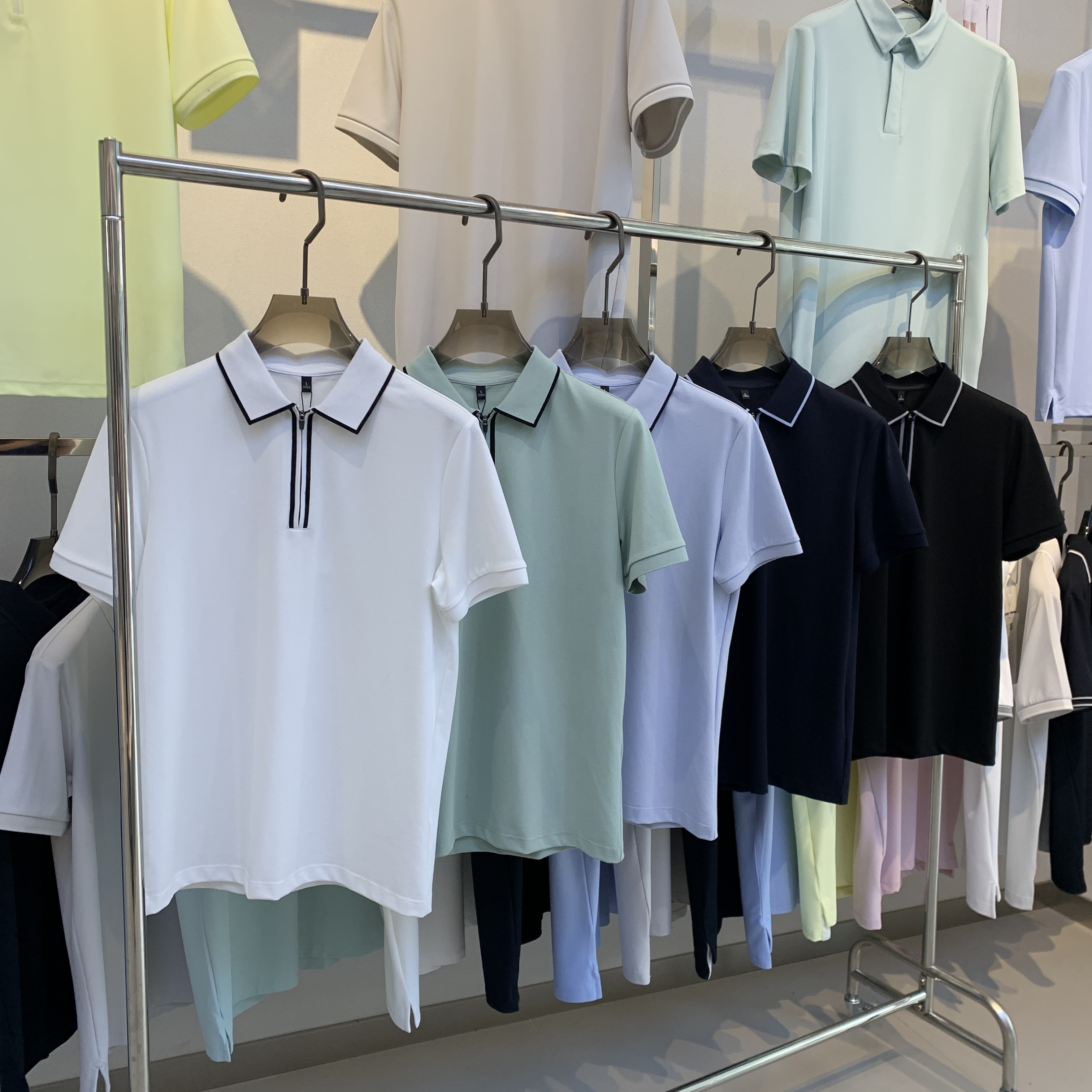 BSW2263  200g weight  69.7%Cotton  26.4% polyester fiber  3.9% spandex   Polo shirt