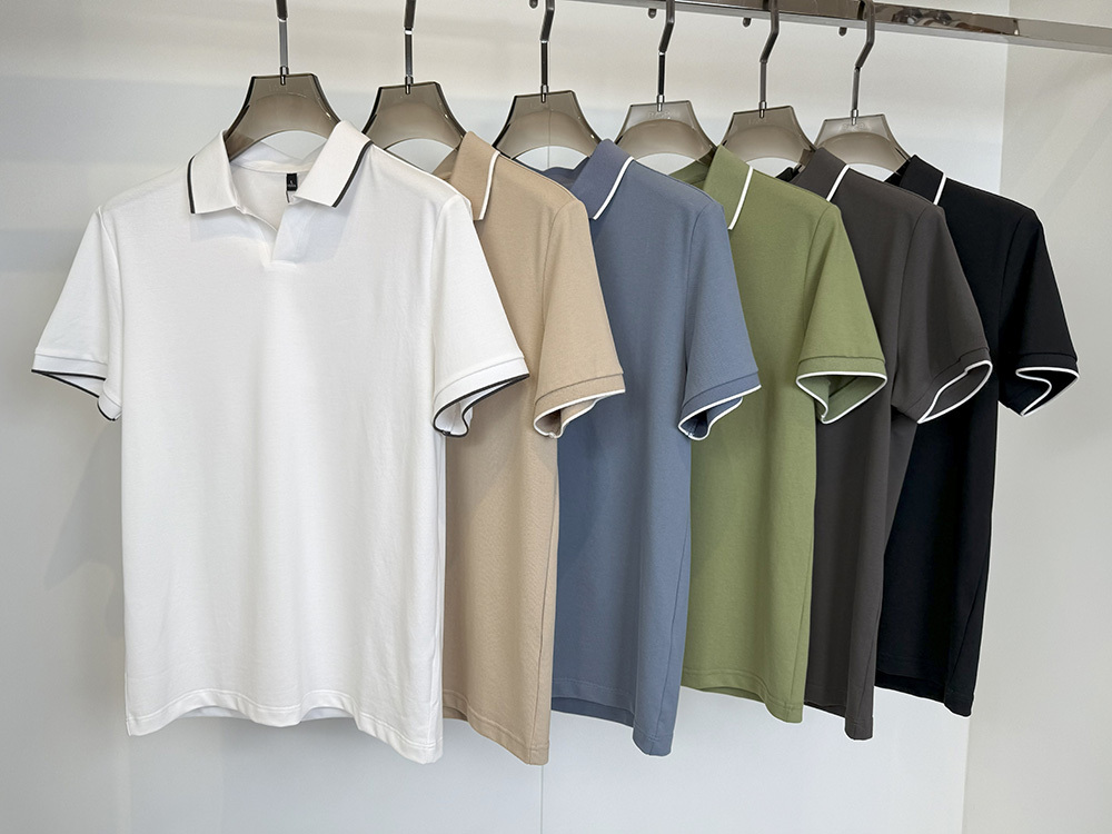 BSW2239  200g weight  69.7%Cotton 26.4% polyester fiber  3.9%spandex Polo shirt