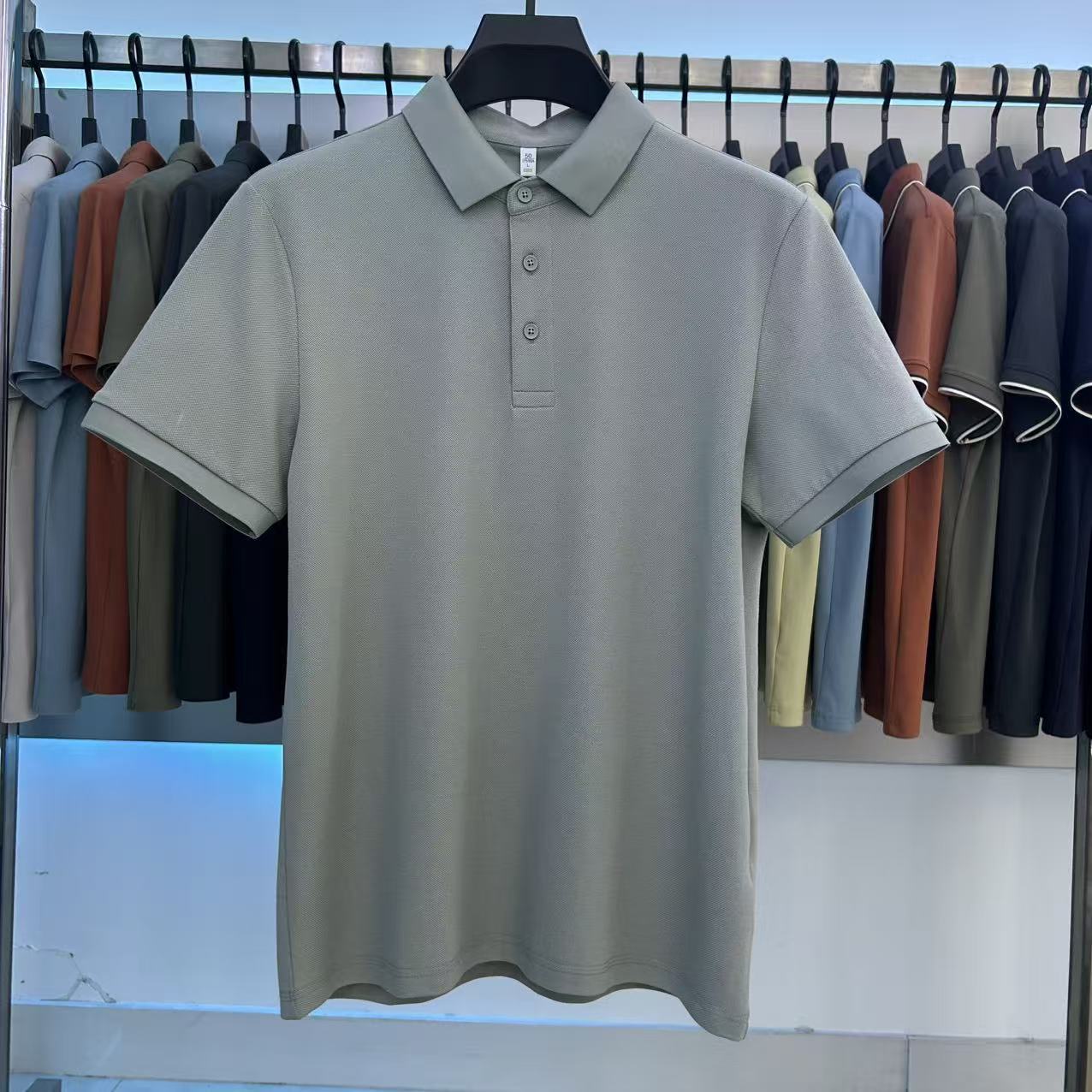 XYD7602  220g weight 79.8% Cotton  18% polyester fiber  2.2%spandex  Polo shirt