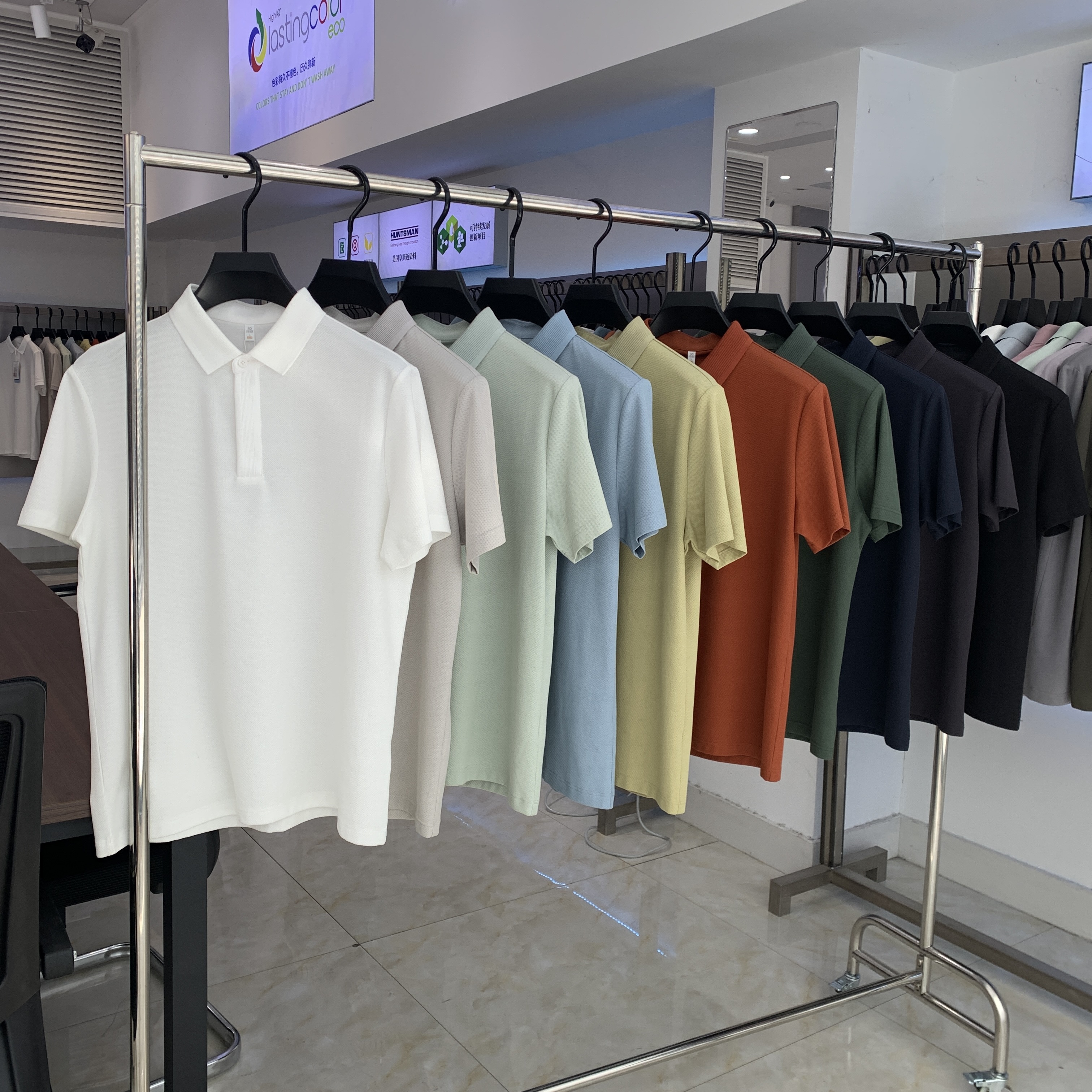 XYD7050 220g weight 81%Cotton  19%polyester fiber  Polo shirt