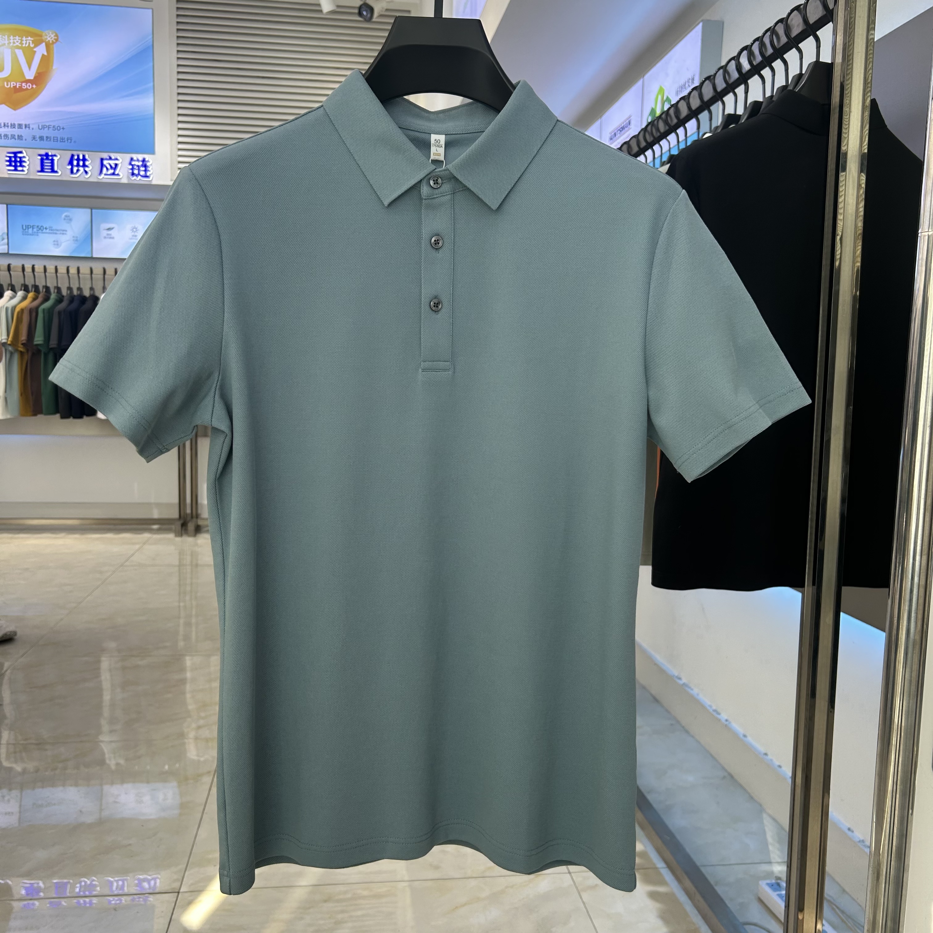 XYD7105  210g weight 57.4%Cotton  26.4%polyester fiber  16.2%lyocell  Polo shirt