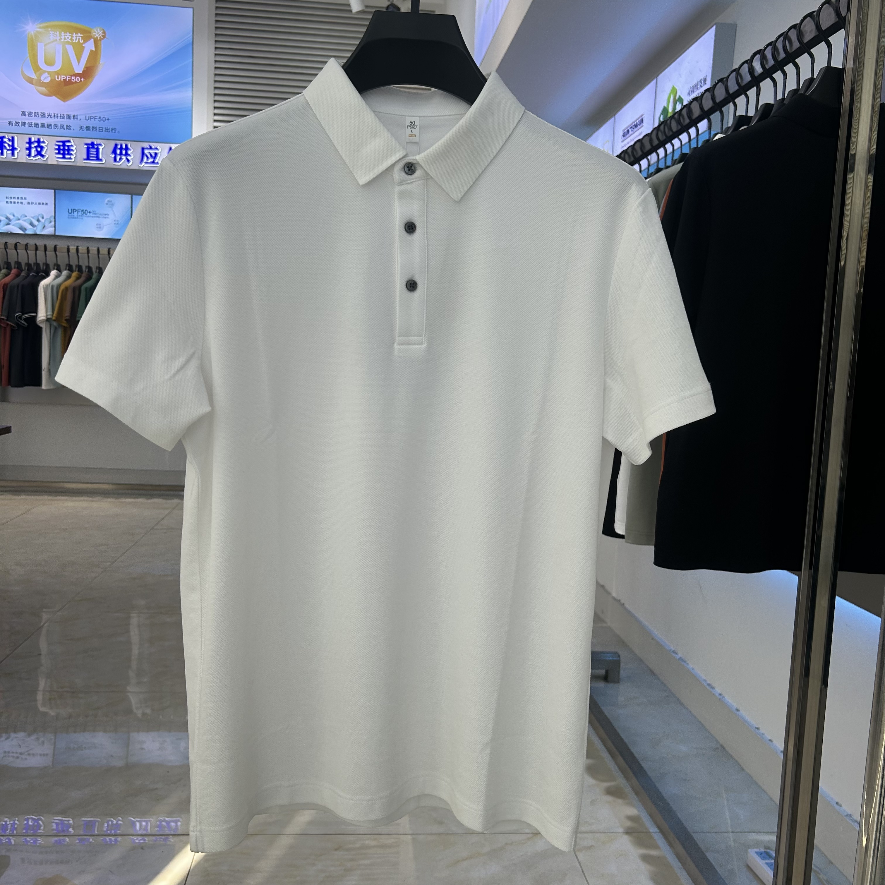 XYD7105  210g weight 57.4%Cotton  26.4%polyester fiber  16.2%lyocell  Polo shirt