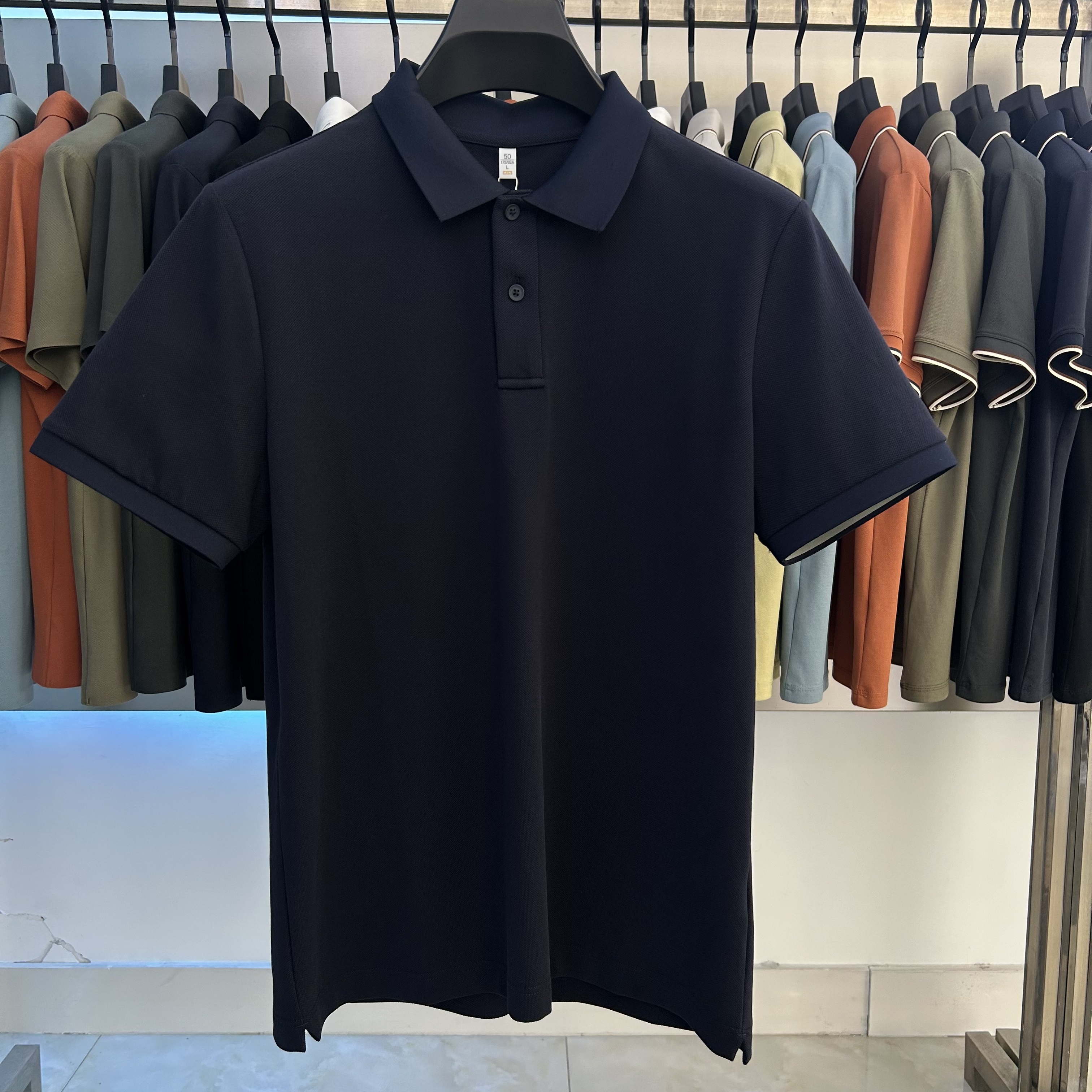 XYD7601  220g weight 79.8% Cotton  18% polyester fiber  2.2%spandex  Polo shirt