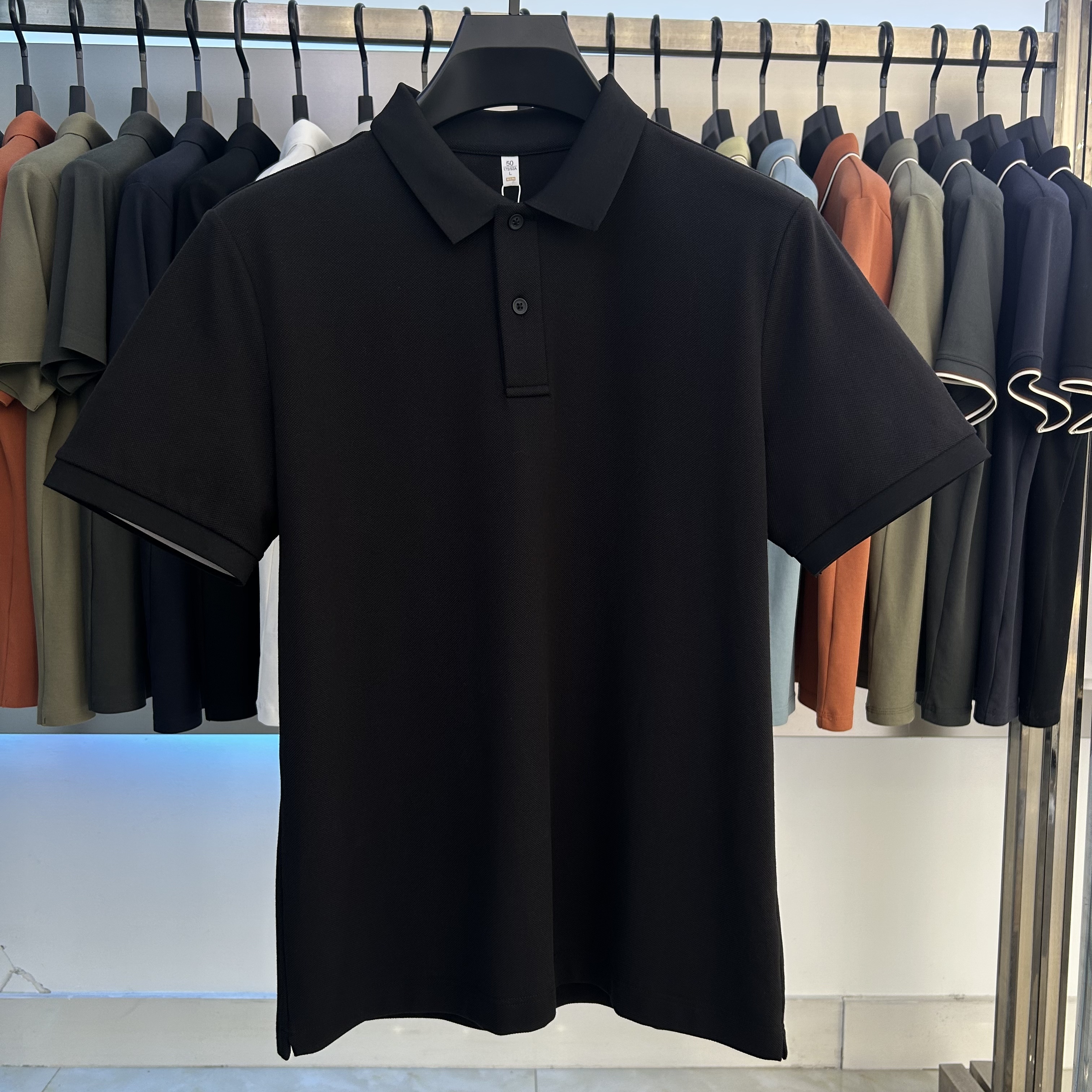 XYD7601  220g weight 79.8% Cotton  18% polyester fiber  2.2%spandex  Polo shirt