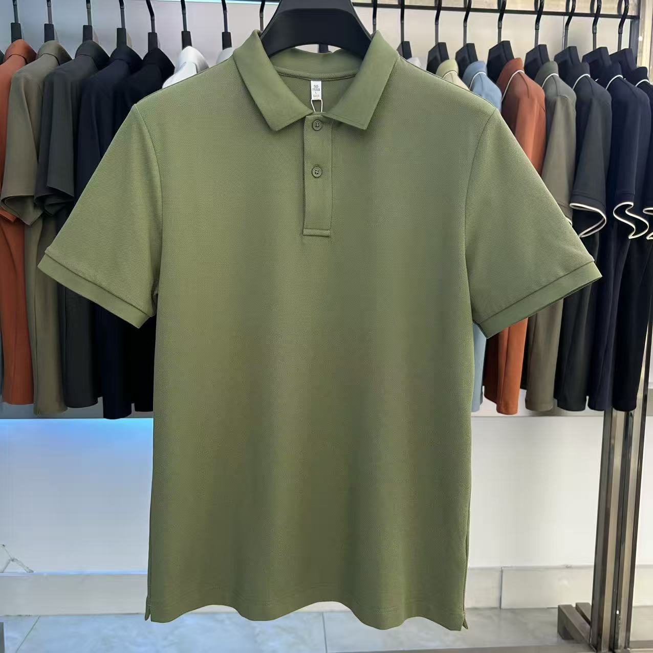 XYD7601  220g weight 79.8% Cotton  18% polyester fiber  2.2%spandex  Polo shirt