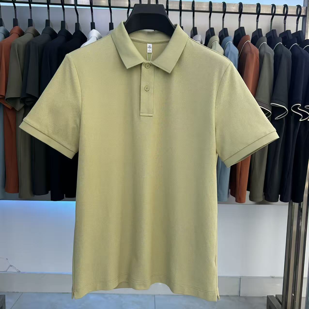 XYD7601  220g weight 79.8% Cotton  18% polyester fiber  2.2%spandex  Polo shirt