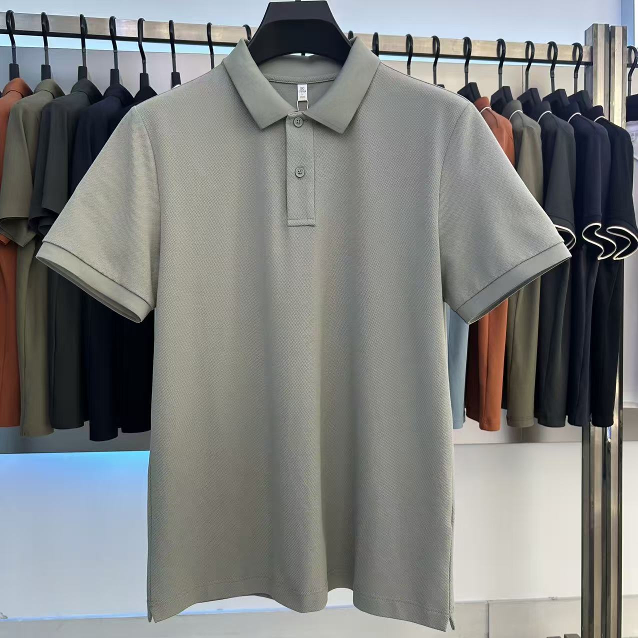 XYD7601  220g weight 79.8% Cotton  18% polyester fiber  2.2%spandex  Polo shirt