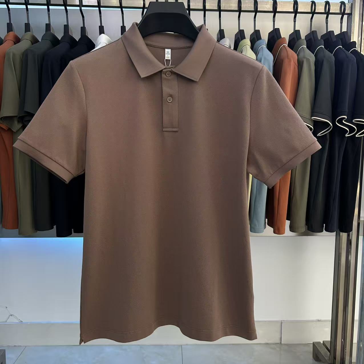 XYD7601  220g weight 79.8% Cotton  18% polyester fiber  2.2%spandex  Polo shirt