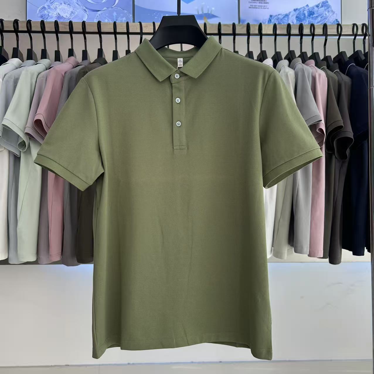 XYD3200  200g weight 70% Cotton  25% polyester fiber  5% spandex   Polo shirt