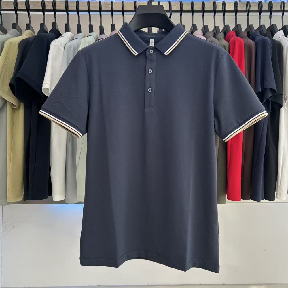 XYD3202  200g weight 70% Cotton  25% polyester fiber  5% spandex  Polo shirt