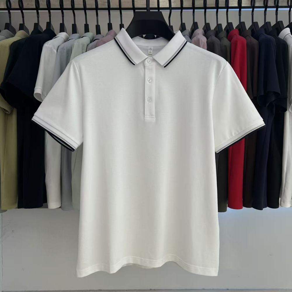 XYD3202  200g weight 70% Cotton  25% polyester fiber  5% spandex  Polo shirt