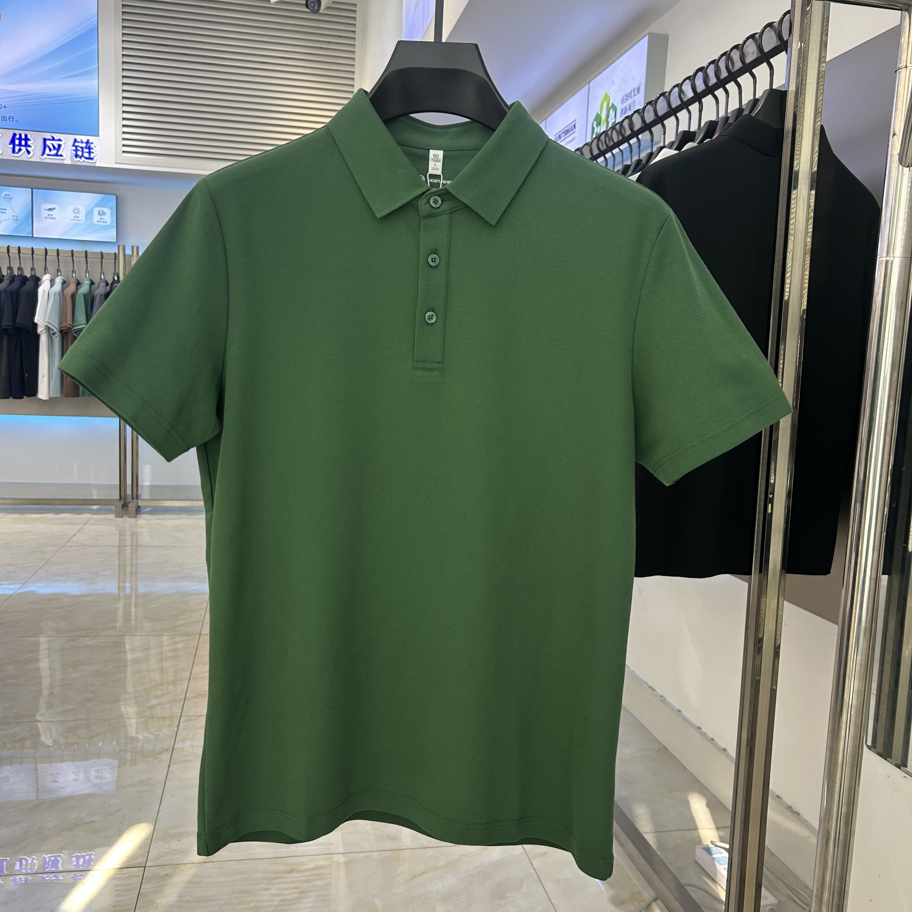 XYD6100 230g weight 75%cotton  25%polyester fiber  Polo shirt（苔藓绿和石墨灰图片放不上去）