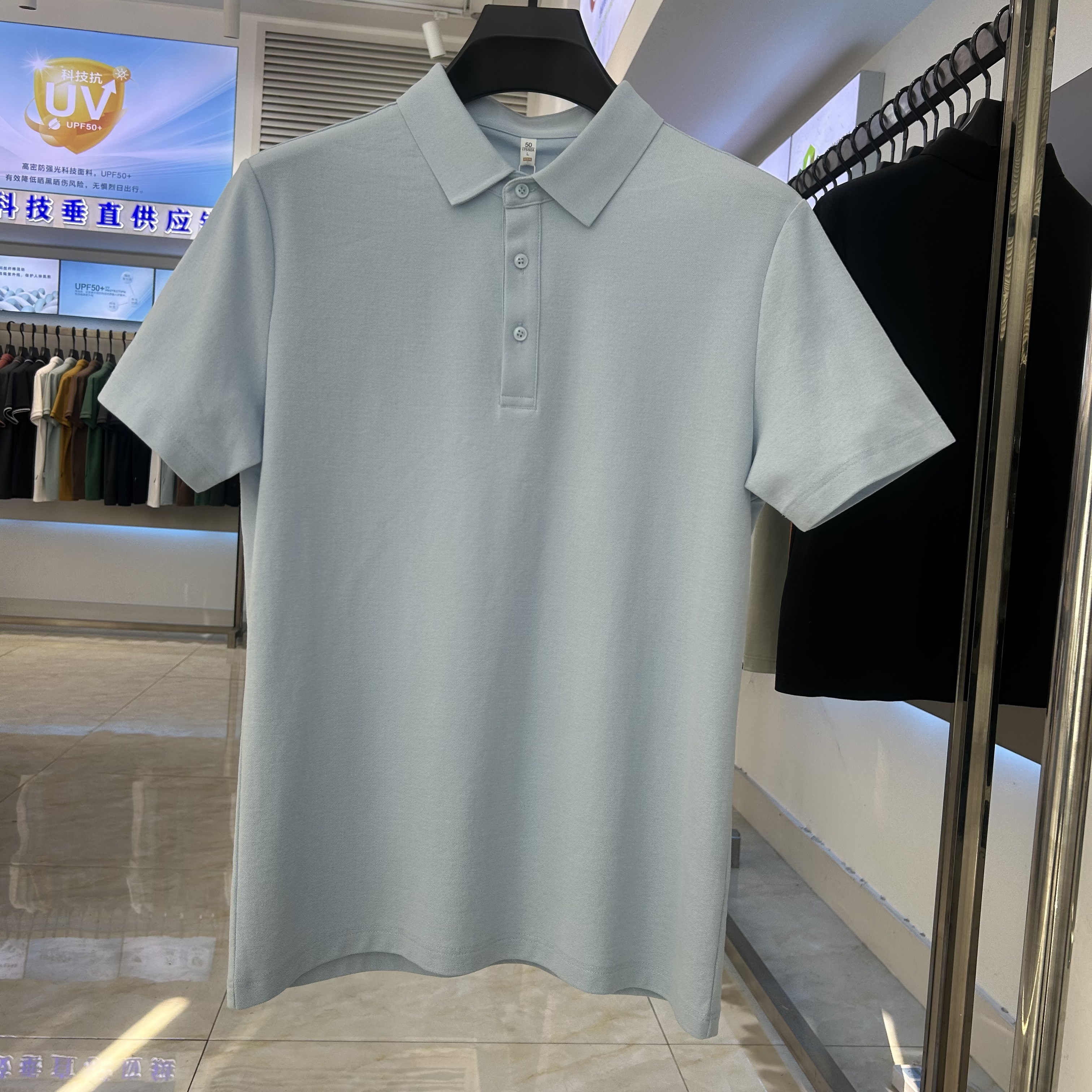 XYD6100 230g weight 75%cotton  25%polyester fiber  Polo shirt（苔藓绿和石墨灰图片放不上去）