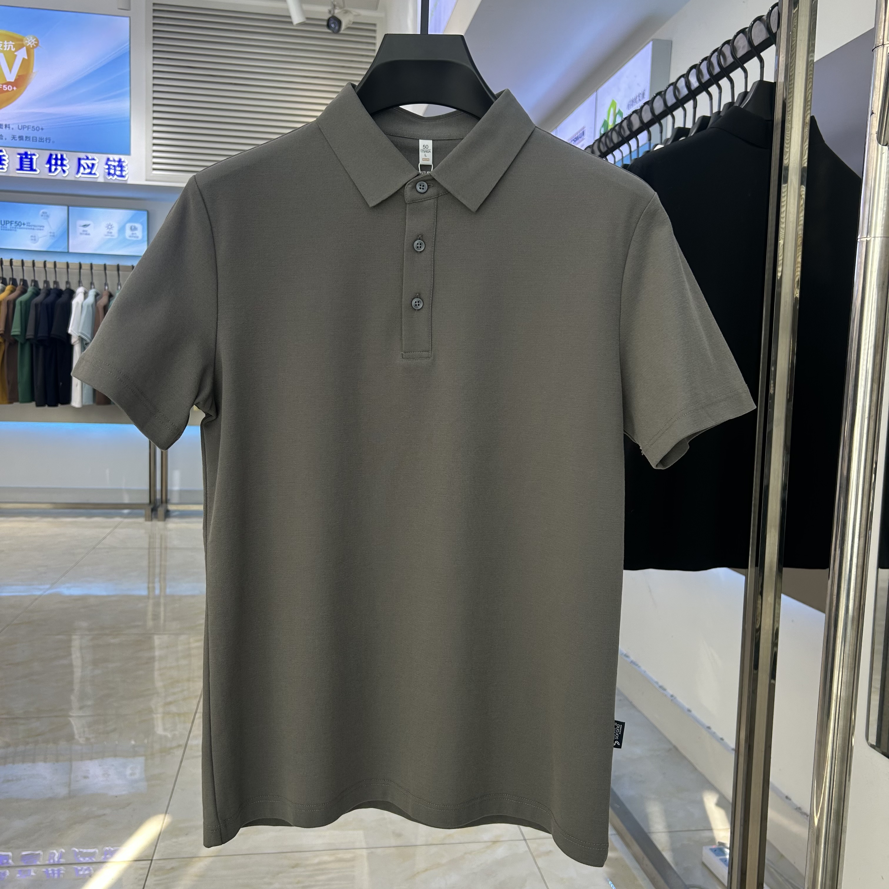 XYD6100 230g weight 75%cotton  25%polyester fiber  Polo shirt（苔藓绿和石墨灰图片放不上去）