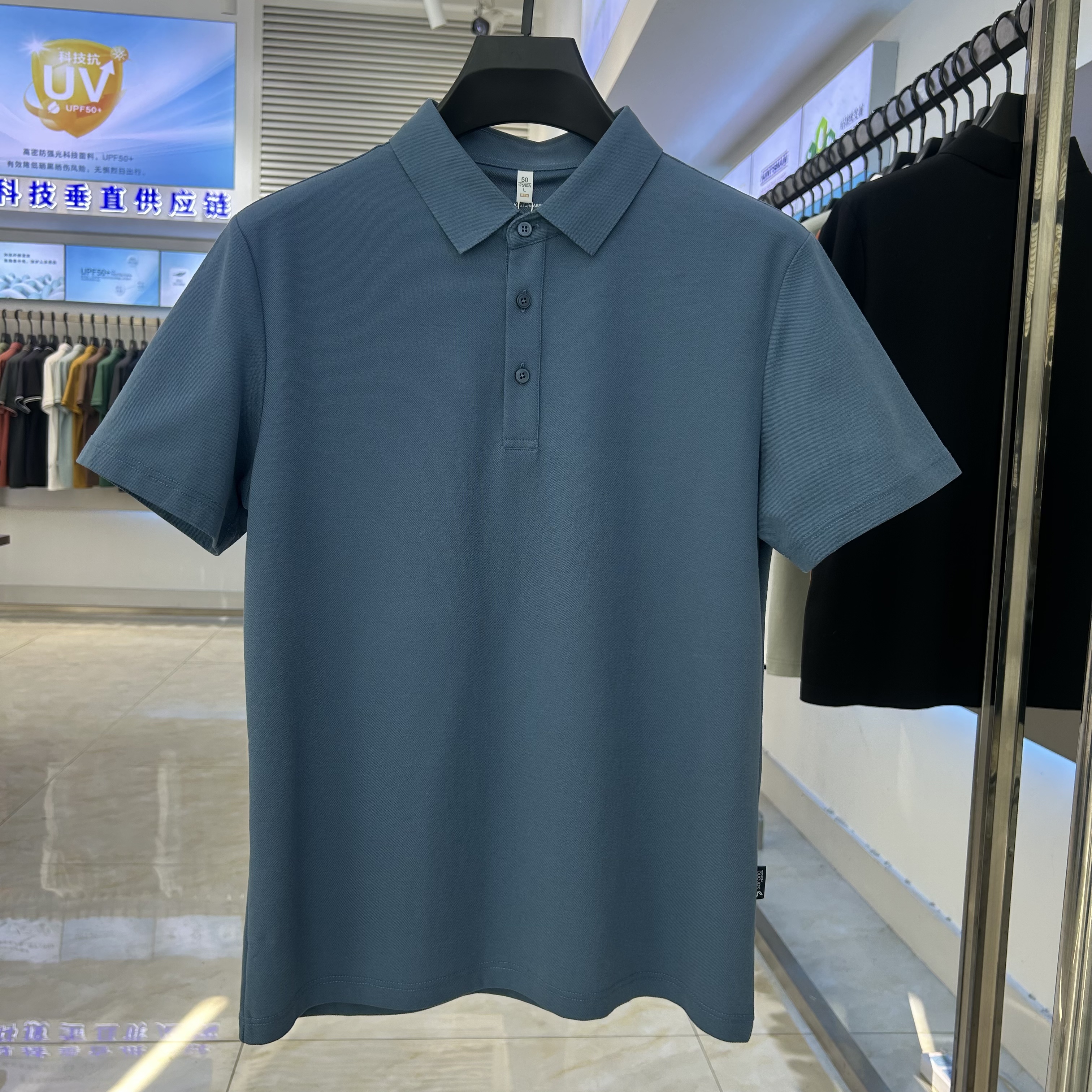 XYD6100 230g weight 75%cotton  25%polyester fiber  Polo shirt（苔藓绿和石墨灰图片放不上去）