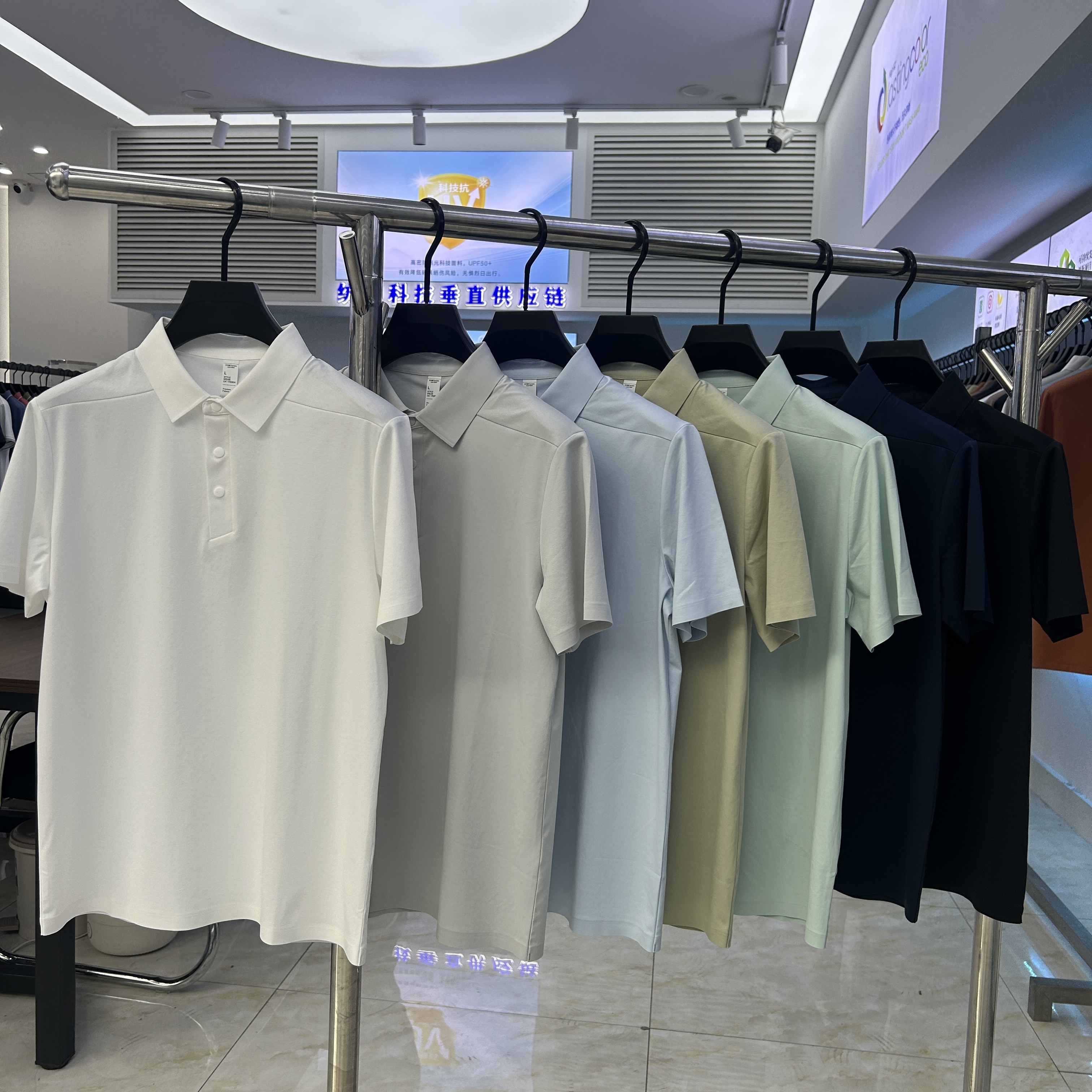 XYD5008 200g weight 60.9% cotton  39.1% polyester fiber  Polo shirt