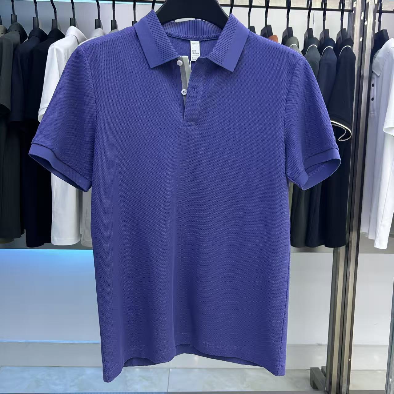 XYD5401 220g weight 66.9%cotton  28.4%Polyester fiber  2.4%Linen  2.3%Mulberry silk  Polo shirt