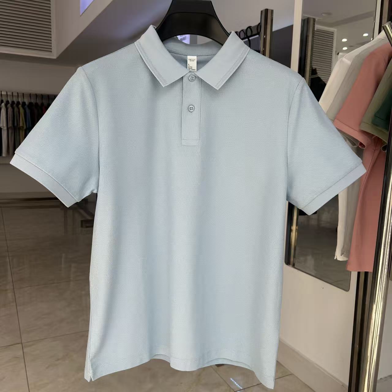 XYD5500 220g weight 92.1%cotton  7.9%modal  Polo shirt
