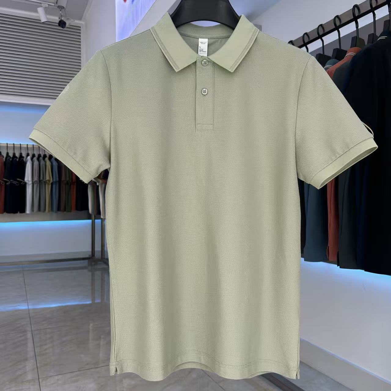 XYD5500 220g weight 92.1%cotton  7.9%modal  Polo shirt